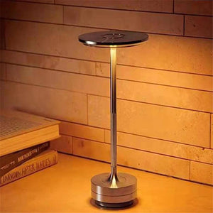 LED Aluminum Alloy Waterproof Rechargeable Desk Lamp Touch Dimming Metal Table Lamps For Bar Living Room Reading Camping Lights