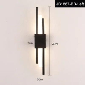 LED Bedroom Wall Lamp Wall Sconces Copper Line Pipe Acrylic Lampshade Indoor Lighting for Living Room Corridor Light Fixture