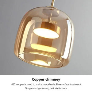 LED Glass Pendant Light Luxury Hanging Lamps For Ceiling Decoration Home Bedroom Restaurant Living Room Modern Indoor Luminaires