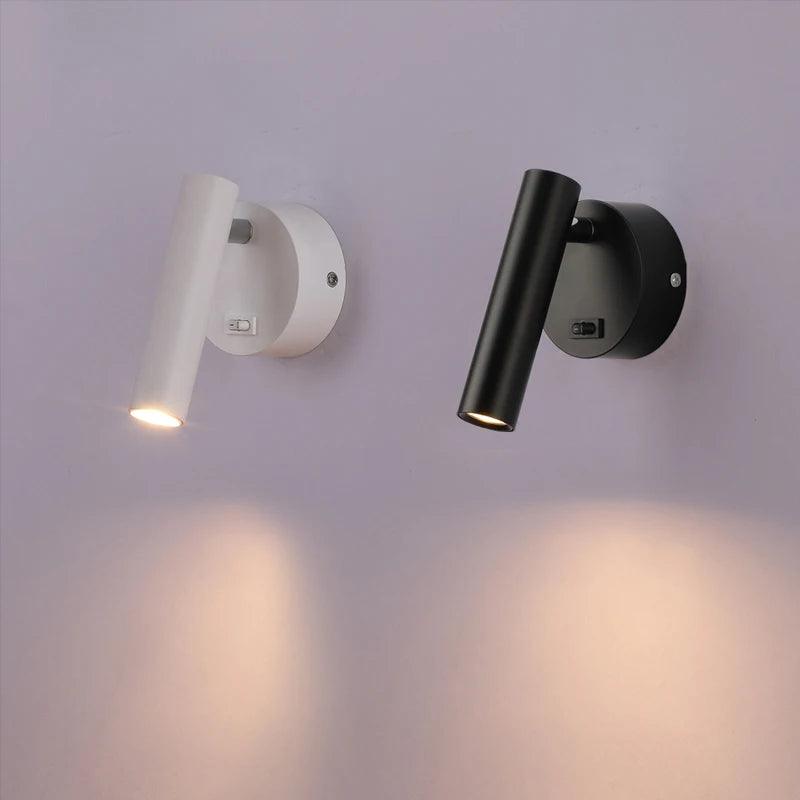 LED Modern Wall Lamps Light Sconce for Bedside Living Room Bedroom Hotel Folding Rotation Spotlights With Switch Reading Light