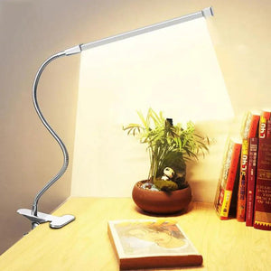 LED Table Lamp Bedside Bed 360°Folding Clamp Study Stand Adjustable Lampara USB Powered Eye Protection Desk Light For Bedroom