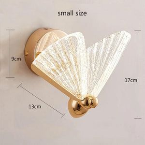 LED Wall Lamp Modern Creative Nordic Butterfly Wall Light Bedroom Living Room Bedside Staircase Corridor Aisle Lighting