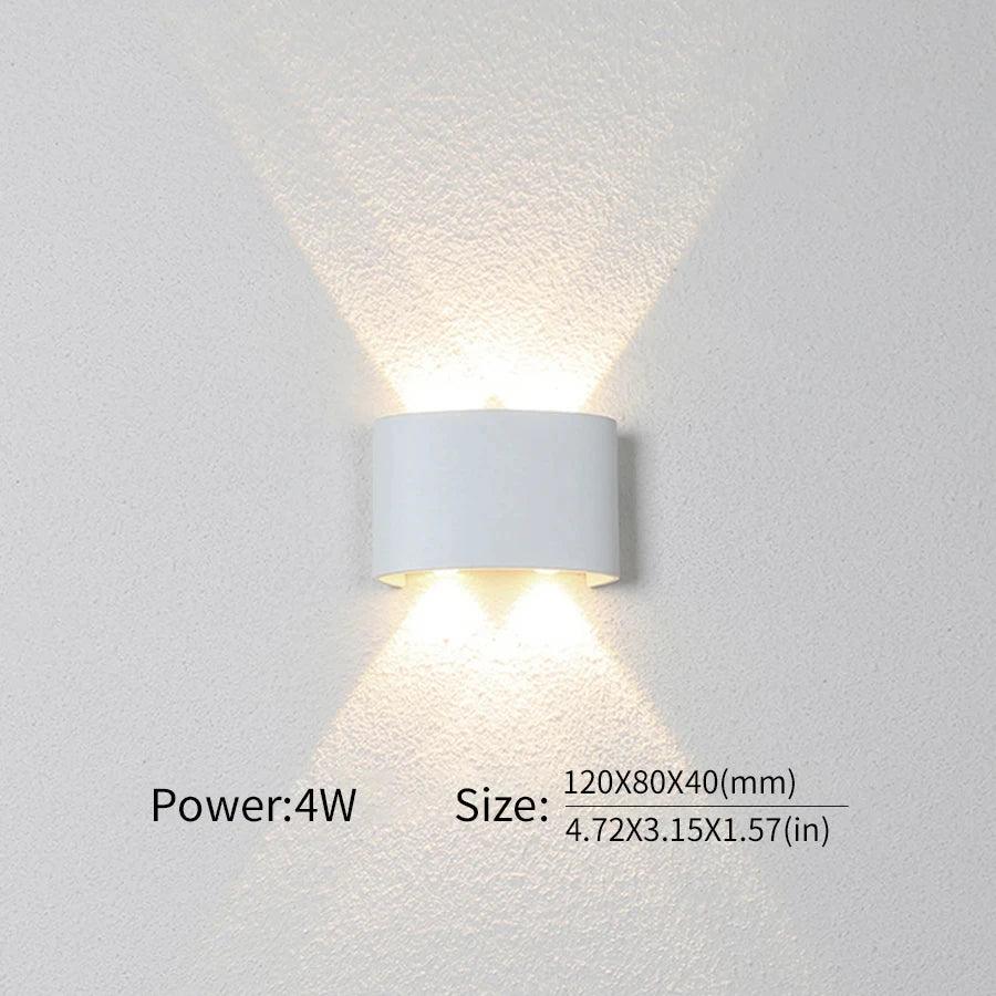 LED Wall Lamp Outdoor Waterproof Interior Wall Light 2W 4W 6W 8W 10Wminimalist creative bedroom bedside lamp