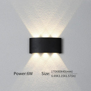 LED Wall Lamp Outdoor Waterproof Interior Wall Light 2W 4W 6W 8W 10Wminimalist creative bedroom bedside lamp