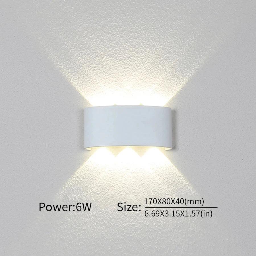 LED Wall Lamp Outdoor Waterproof Interior Wall Light 2W 4W 6W 8W 10Wminimalist creative bedroom bedside lamp