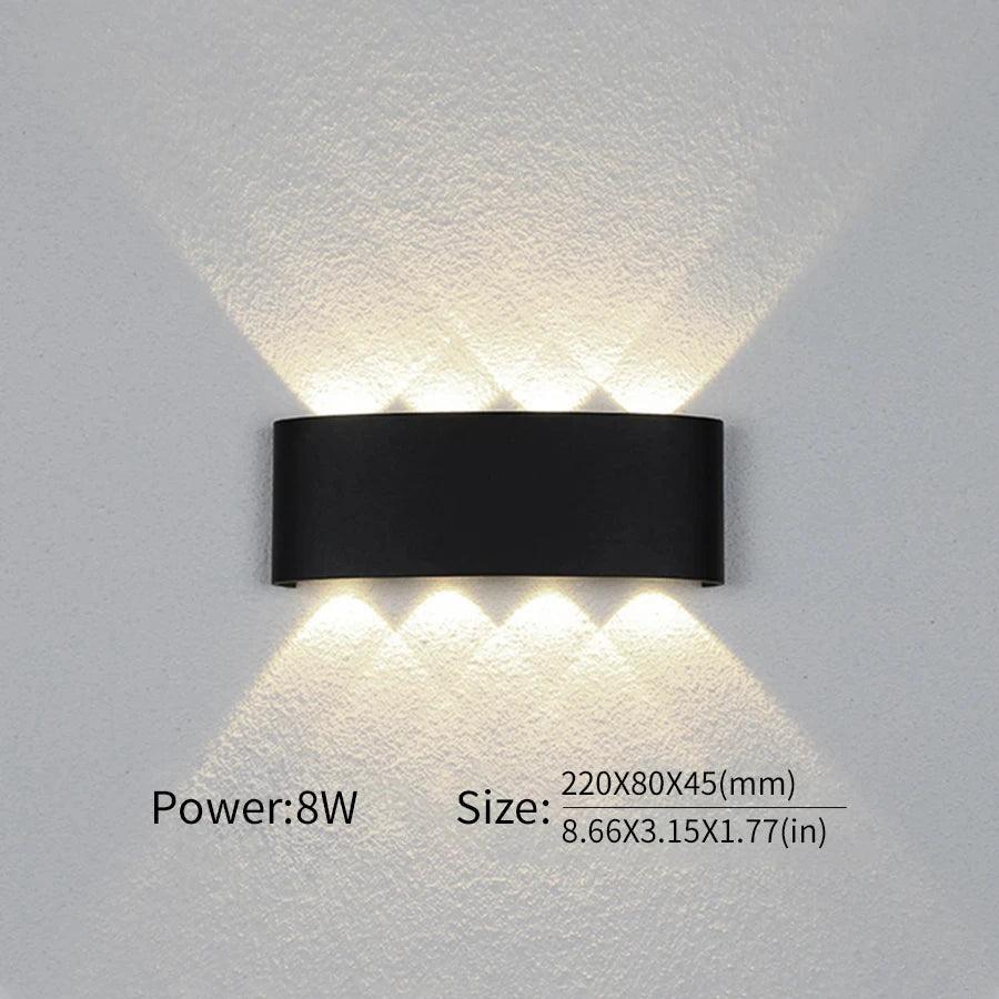 LED Wall Lamp Outdoor Waterproof Interior Wall Light 2W 4W 6W 8W 10Wminimalist creative bedroom bedside lamp