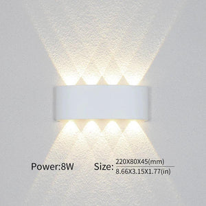 LED Wall Lamp Outdoor Waterproof Interior Wall Light 2W 4W 6W 8W 10Wminimalist creative bedroom bedside lamp