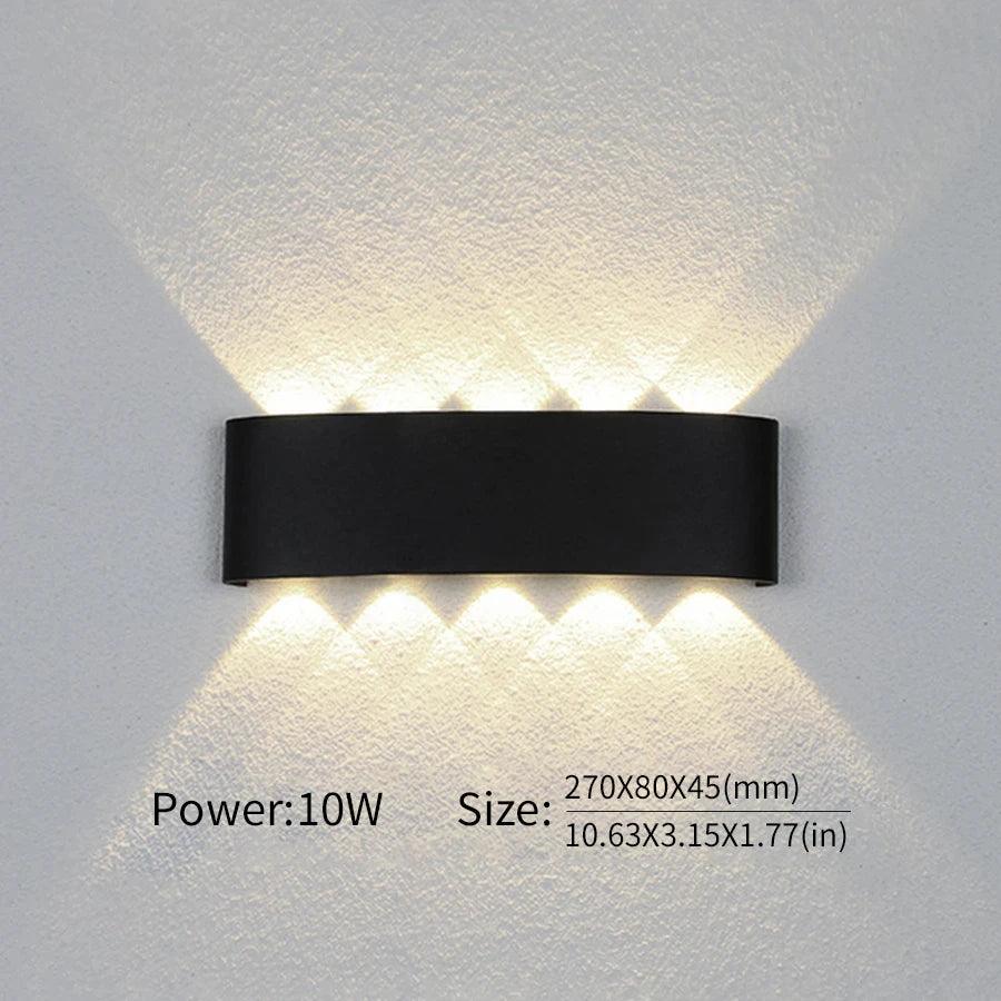 LED Wall Lamp Outdoor Waterproof Interior Wall Light 2W 4W 6W 8W 10Wminimalist creative bedroom bedside lamp