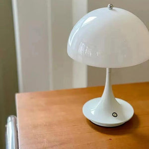 LED mushroom small table lamp portable USB charging dimmable flower bud lamp bedroom bedside lamp