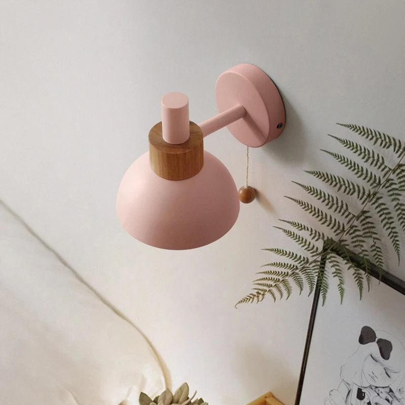 LED wall lamp with switch modern wood sconce lights indoor lighting home decor Bedside bedroom living room kitchen with bulb