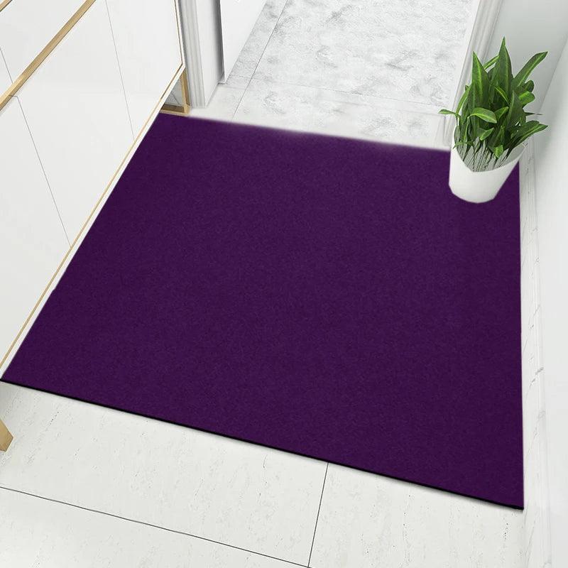 Large Thin Carpet for Mall Door Entrance Doormat Outdoor Indoor Floor Mat Non Slip Living Room Rugs Grey Kitchen Mat Can Be Cut