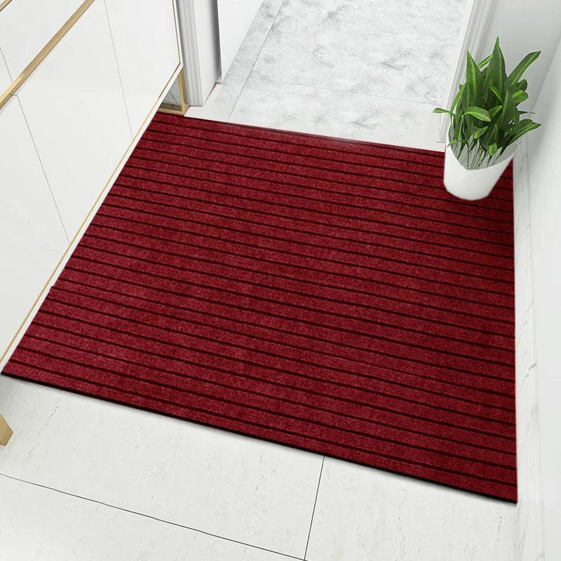 Large Thin Carpet for Mall Door Entrance Doormat Outdoor Indoor Floor Mat Non Slip Living Room Rugs Grey Kitchen Mat Can Be Cut