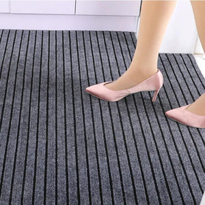 Large Thin Carpet for Mall Door Entrance Doormat Outdoor Indoor Floor Mat Non Slip Living Room Rugs Grey Kitchen Mat Can Be Cut