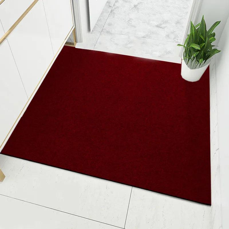 Large Thin Carpet for Mall Door Entrance Doormat Outdoor Indoor Floor Mat Non Slip Living Room Rugs Grey Kitchen Mat Can Be Cut