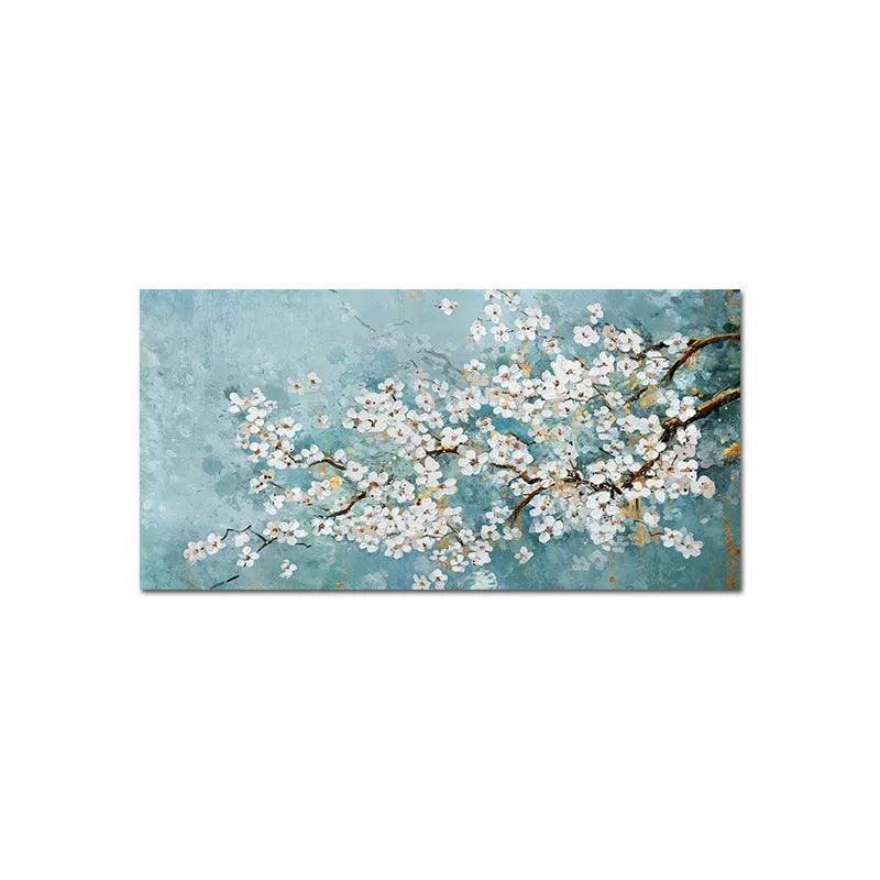 Large Wall Art Oil Painting on Canvas Hot Sale White Flower Posters and Prints Pictures for Living Room Home Decor No Frame