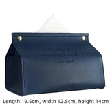 Leather Tissue Box Car Tissue Box Home Living Room Decoration Bedroom Kitchen Desktop Nordic Large Storage Box Napkin Holder