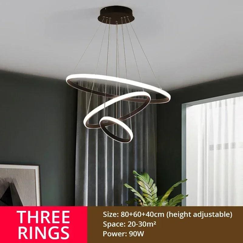 Led Chandelier For Dining Lamps Modern Luxury Design And Hanging Lamp For Ceiling Living Room Lustre Pendant Lighting Fixture