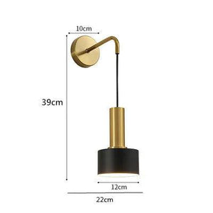 Led Wall Lamps Minimalist Bedside Lights Luxury Nordic Minimalist Modern Personality Creative Hotel Living Bedroom TV Wall Lamp