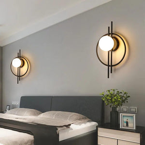 Light Luxury Modern Wall Lamp AC90-260V Living Room TV Background Wall Lamp Aisle Nordic Master Bedroom Bedside Lamp