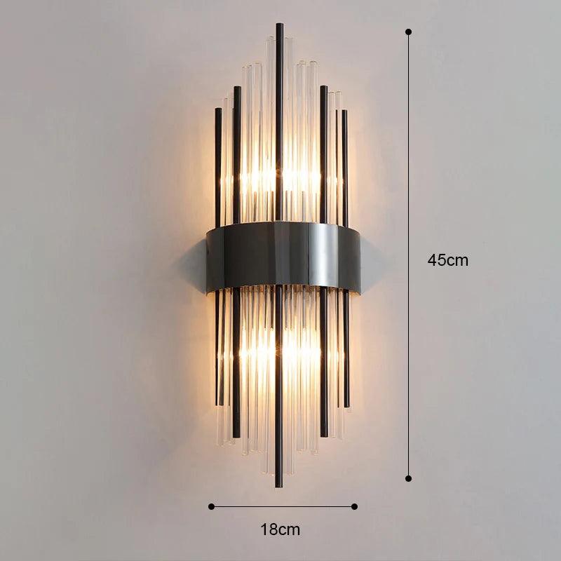 Light Luxury Wall Lamp Modern LED Gold Wall Light Indoor Lighting Wall Sconce Home Decor for Living Room Bedroom Bedside Stairs