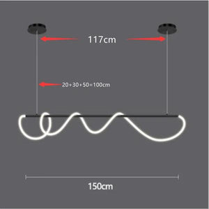 Snake - Linear Modern Long Hose Led Ceiling Light