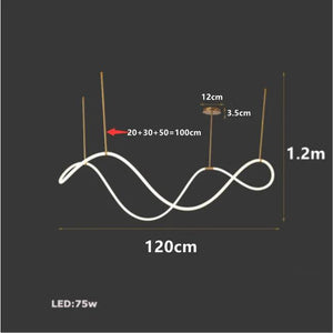 Snake - Linear Modern Long Hose Led Ceiling Light