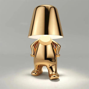 Little Golden Man Table Lamp Bedroom Touch Bedside Atmosphere Night lighting Decoration Desk Light Ornament Bar Home Restaurant