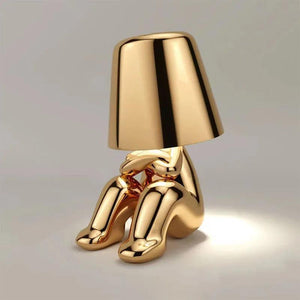 Little Golden Man Table Lamp Bedroom Touch Bedside Atmosphere Night lighting Decoration Desk Light Ornament Bar Home Restaurant