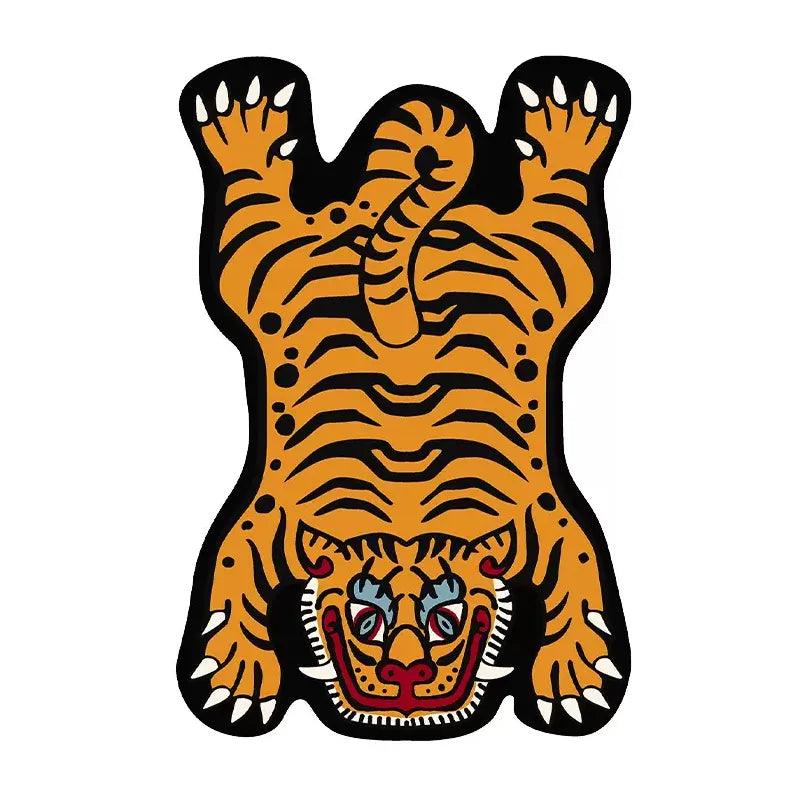 Living Room Carpet Funny Cartoon Tiger Children Bedroom Bedside Rug Large Area Home Decoration Cute Corridor Cloakroom Mat ковер