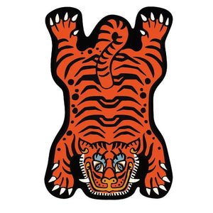 Living Room Carpet Funny Cartoon Tiger Children Bedroom Bedside Rug Large Area Home Decoration Cute Corridor Cloakroom Mat ковер