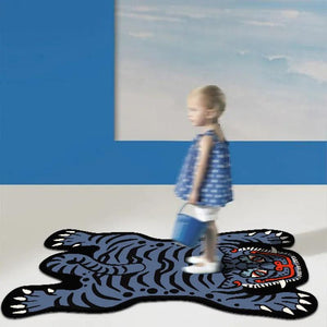 Living Room Carpet Funny Cartoon Tiger Children Bedroom Bedside Rug Large Area Home Decoration Cute Corridor Cloakroom Mat ковер