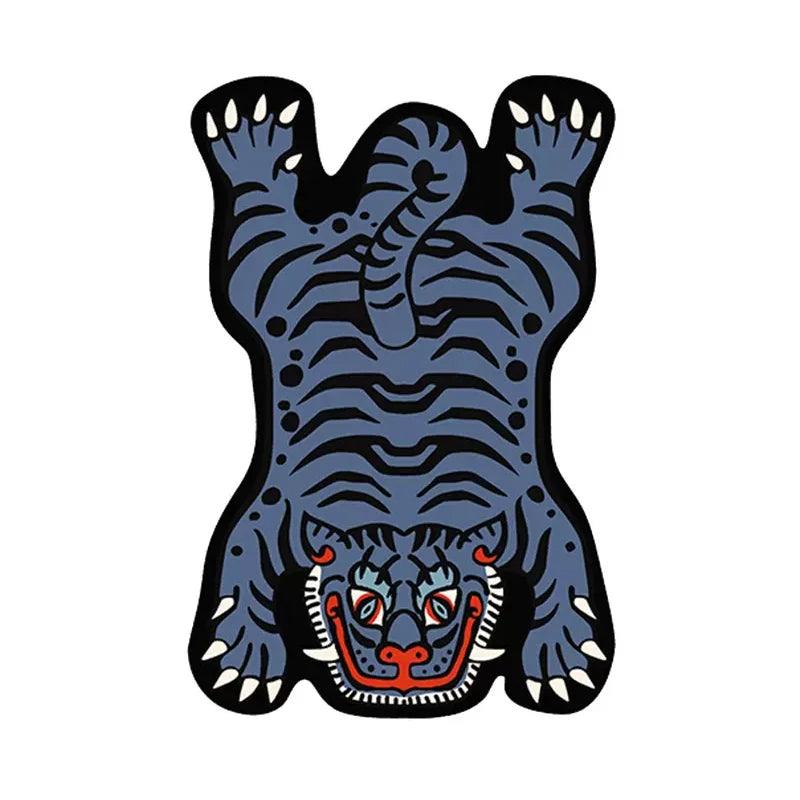 Living Room Carpet Funny Cartoon Tiger Children Bedroom Bedside Rug Large Area Home Decoration Cute Corridor Cloakroom Mat ковер