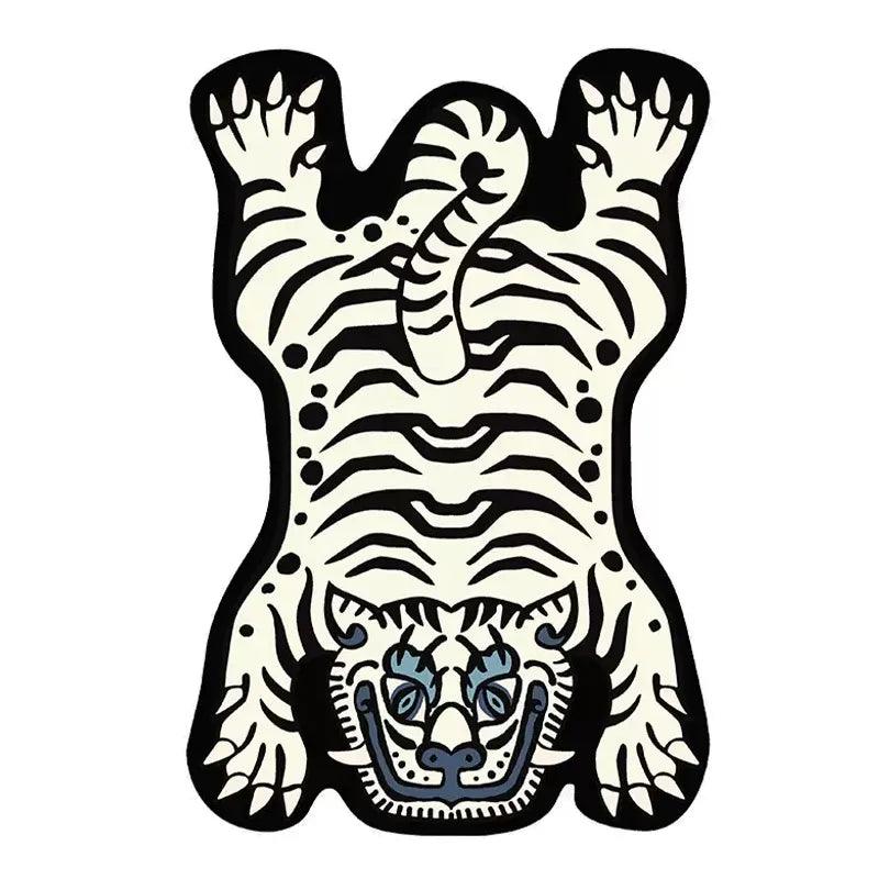 Living Room Carpet Funny Cartoon Tiger Children Bedroom Bedside Rug Large Area Home Decoration Cute Corridor Cloakroom Mat ковер