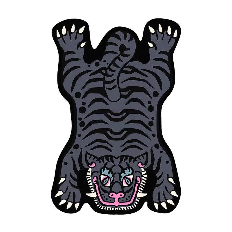 Living Room Carpet Funny Cartoon Tiger Children Bedroom Bedside Rug Large Area Home Decoration Cute Corridor Cloakroom Mat ковер