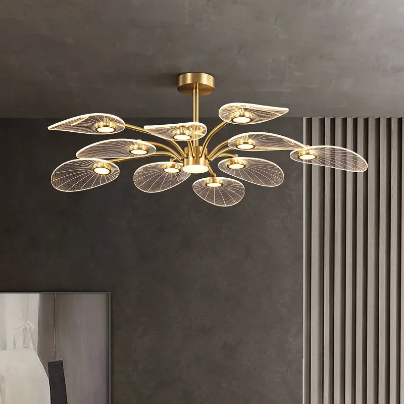 Living Room Ceiling Chandelier Modern Interior Decoration Study Bedroom Pendant Light Dining Room Kitchen Chandelier Led Lamp