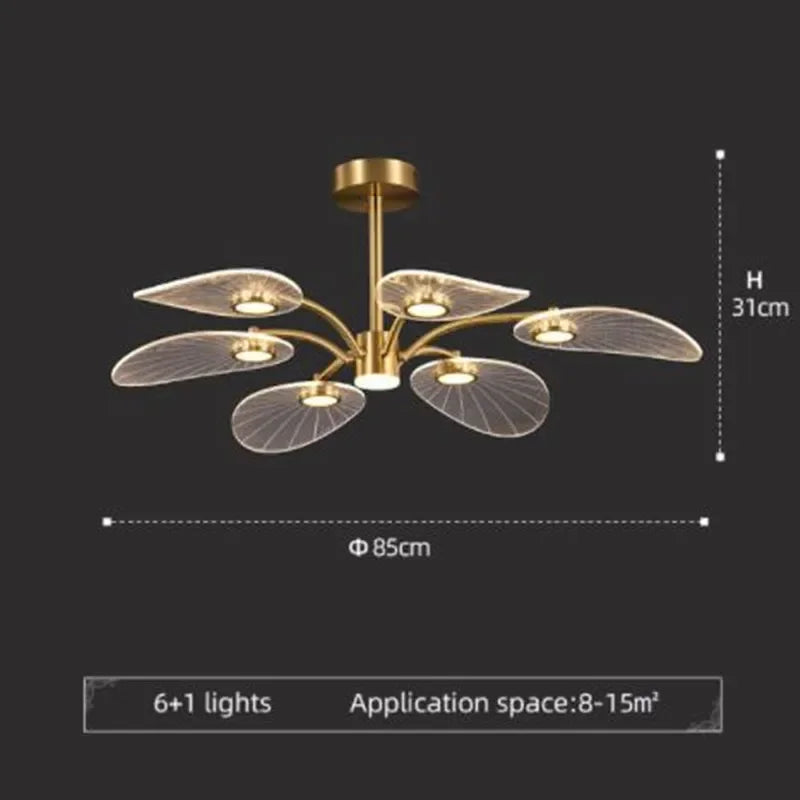 Living Room Ceiling Chandelier Modern Interior Decoration Study Bedroom Pendant Light Dining Room Kitchen Chandelier Led Lamp