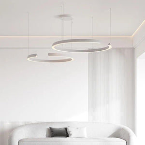 Living room pendant lamp 2023 new modern simple circular main lamp atmospheric dining room lamp ceiling decoration lamp