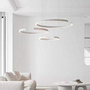 Living room pendant lamp 2023 new modern simple circular main lamp atmospheric dining room lamp ceiling decoration lamp