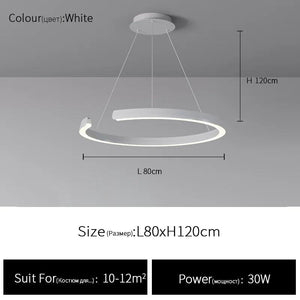 Living room pendant lamp 2023 new modern simple circular main lamp atmospheric dining room lamp ceiling decoration lamp