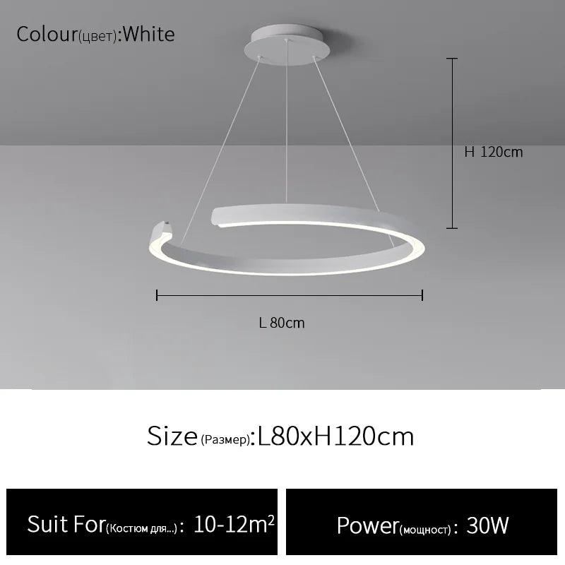 Living room pendant lamp 2023 new modern simple circular main lamp atmospheric dining room lamp ceiling decoration lamp