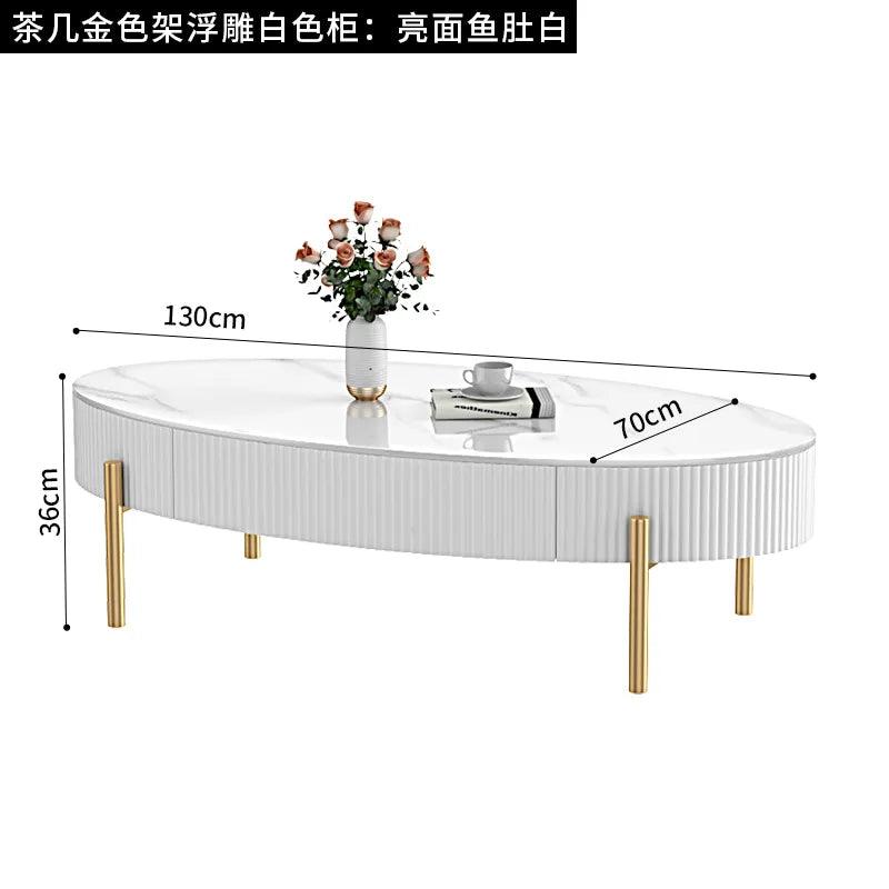 Luxury Coffee Tables White Marble Nordic Living Room Center Floor Coffee Tables Dining Tavolino Da Salotto Nordic Furniture