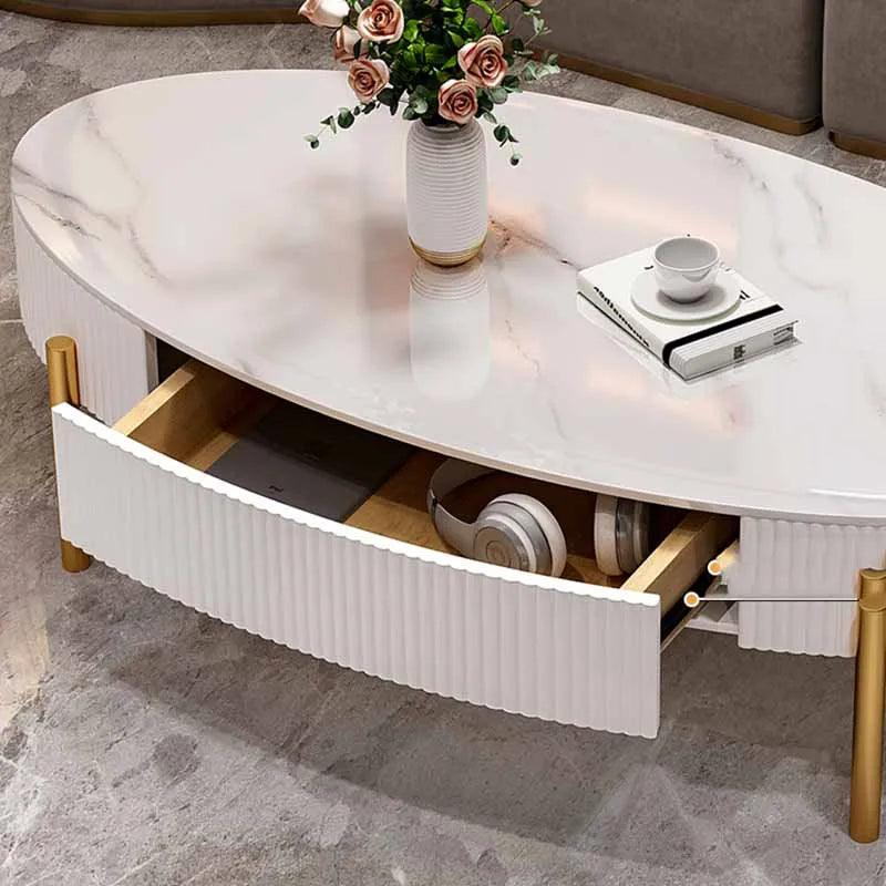 Luxury Coffee Tables White Marble Nordic Living Room Center Floor Coffee Tables Dining Tavolino Da Salotto Nordic Furniture