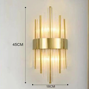 Luxury Wall Lamp Modern LED Gold Wall Light Indoor Lighting Wall Sconce Home Decor for Living Room Bedroom Bedside Stairs