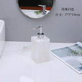 Marble Square Soap Dispenser Creative Square Resin Emulsion Bottle Bathroom Accessories Emulsion Bottle Bathroom Decoration