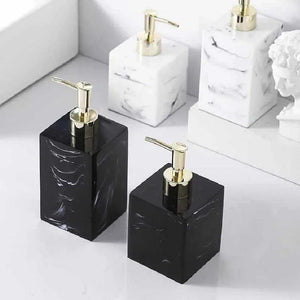 Marble Square Soap Dispenser Creative Square Resin Emulsion Bottle Bathroom Accessories Emulsion Bottle Bathroom Decoration