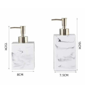 Marble Square Soap Dispenser Creative Square Resin Emulsion Bottle Bathroom Accessories Emulsion Bottle Bathroom Decoration