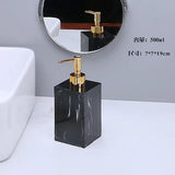 Marble Square Soap Dispenser Creative Square Resin Emulsion Bottle Bathroom Accessories Emulsion Bottle Bathroom Decoration