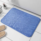 Mat Non Slip Carpets Cobblestone Embossed Bathroom Bath In Wash Basin Bathtub Side Floor Rug Shower Room Doormat Memory Foam