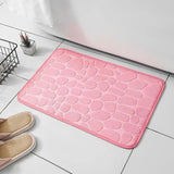 Mat Non Slip Carpets Cobblestone Embossed Bathroom Bath In Wash Basin Bathtub Side Floor Rug Shower Room Doormat Memory Foam