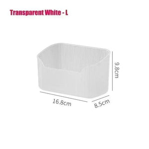 Matte Cosmetic Organizer Bathroom Bedroom Desktop Storage Box for Make Up Lipstick Perfume Skincare Cosmetic Tray Case Box